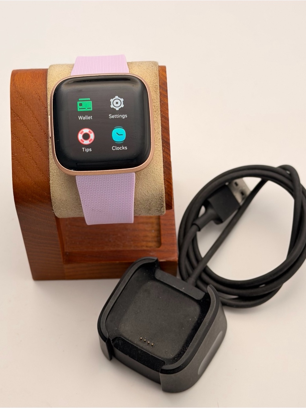 Fitbit Versa 2, Tested, Charger Included, Purple/rose Gold, Fitness Tracker